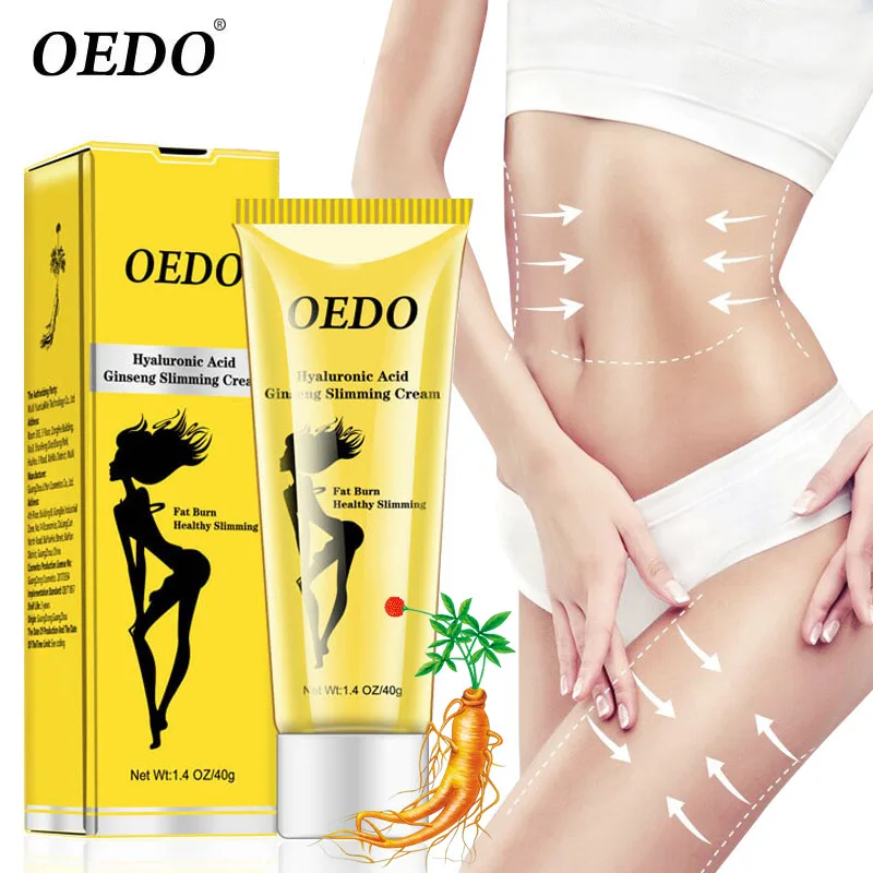 

OEDO Hyaluronic Acid Ginseng Slimming Cream Reduce Cellulite Lose Weight Burning Fat Weight Loss Reduction Fat Body Care Cream