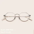 Японская оправа для очков ручной работы из чистого титана, мужские многоугольные круглые очки KMN9916, очки для женщин и мужчин, оптические линзы для близорукости