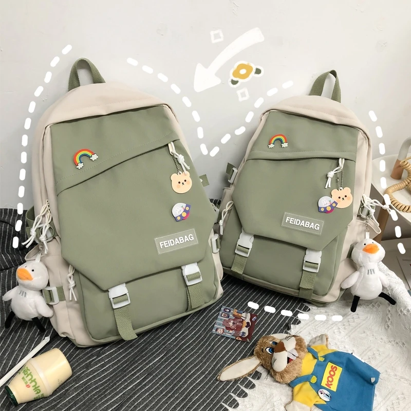 

Schoolbag Female Ins Korean Style High School Primary School Student Junior High School Student Mori All-Match Backpack College