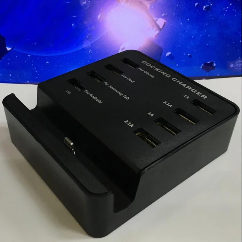 8 портов Портативная USB розетка настольная настенная EU/US/UK мобильный телефон