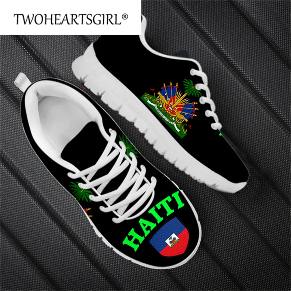 

Кроссовки женские на шнуровке, с флагом Гаити
