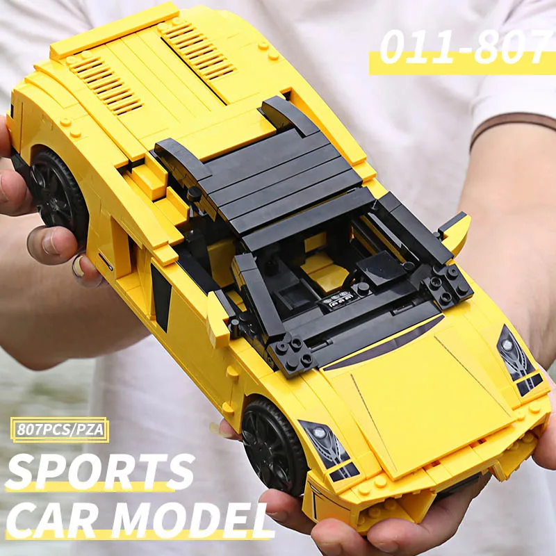 Yile 011 Technic Car Series 8169 Gallardo LP 560 4 скоростной спортивный автомобиль строительные блоки