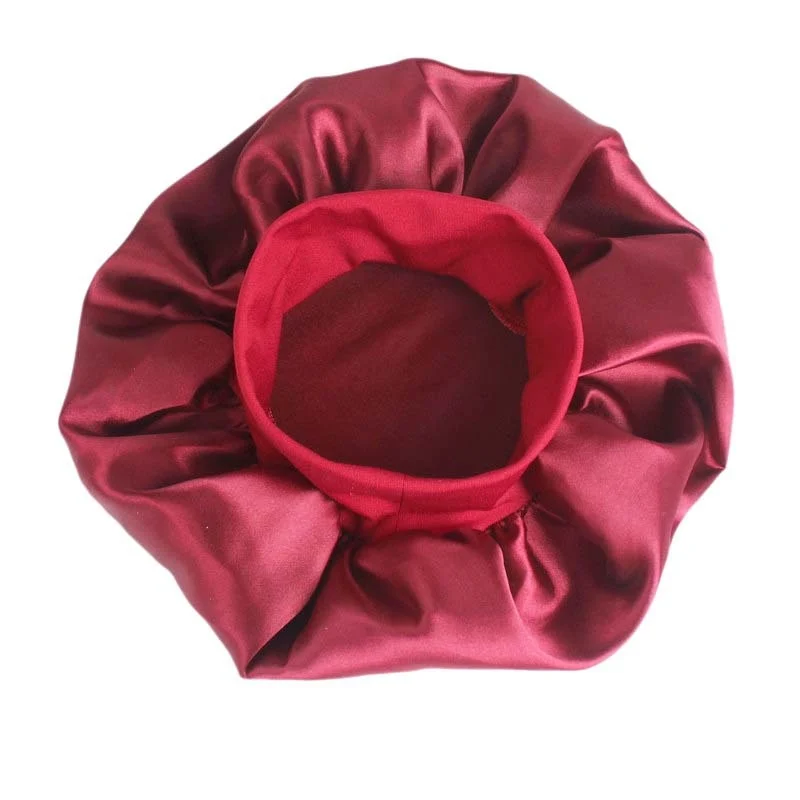 

Oversized Satin Night Cap High Quality Waterproof Shower Hat Protect Hair Women Hair Care House Cleaning Dustproof Head Cap
