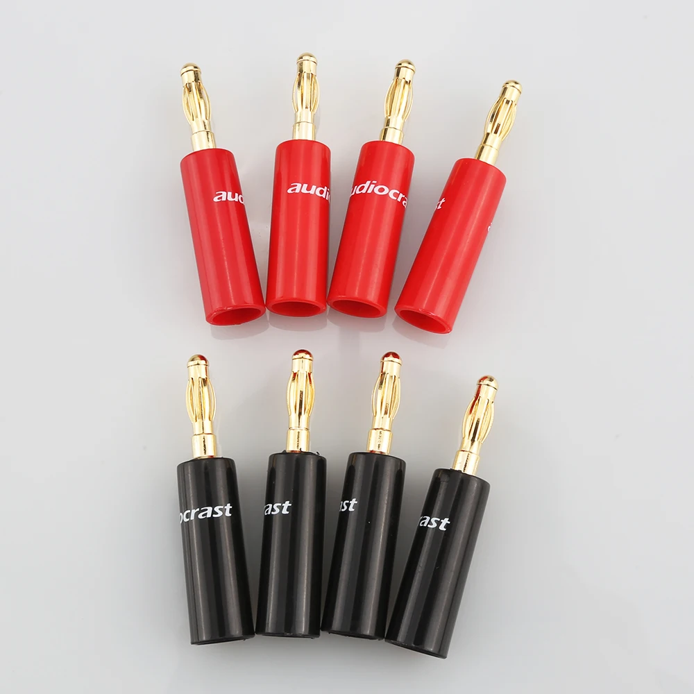 16 шт. B837G банановый разъем Audiocrast 24k позолоченный 4 мм штекер Hi-Fi динамик Кабельный |