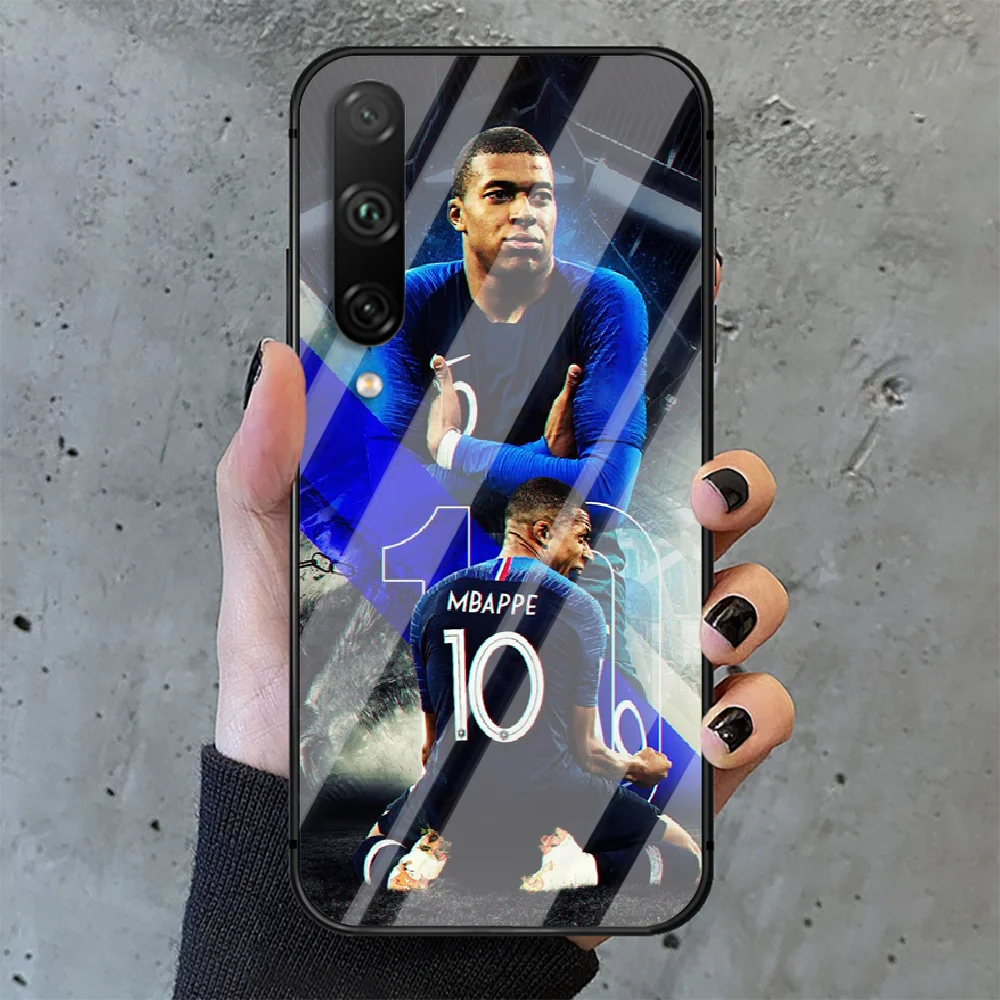 

Kylian Mbappe football Phone Tempered Glass Case Cover For huawei honor 7 8 9 10 20 A X S lite i pro Trend Cell Waterproof Hot