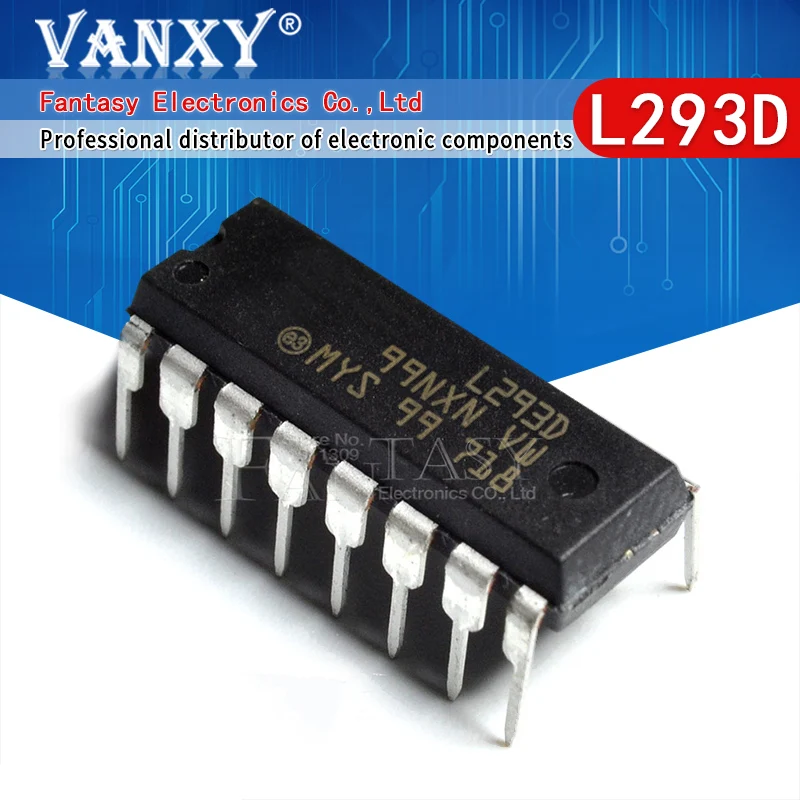 Новый и оригинальный IC 50 шт. L293D DIP16 L293 DIP 293D DIP-16 | Электронные компоненты