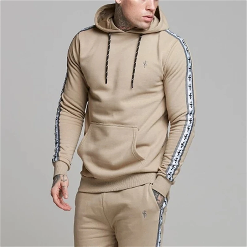 

Fathersons Gyms Sweatshirt Fitness Hoodies Mens Casual Cotton Sportswear Autumn New Male Print Pullover Tops Brand Clothes
