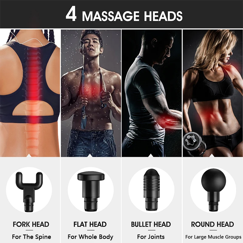 Массаж мышц пистолет тела Массажер для и массажные релаксирующие боли в спине