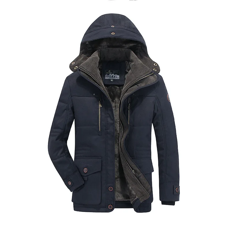 Free Shipping Winter Warm Windbreaker Military Parkas Overcoat Clothing Jacket Mens Coat