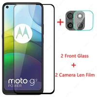 2pcs for motorola moto g9 power glass for motorola moto g9 power tempered glass film screen protector hd camera len film