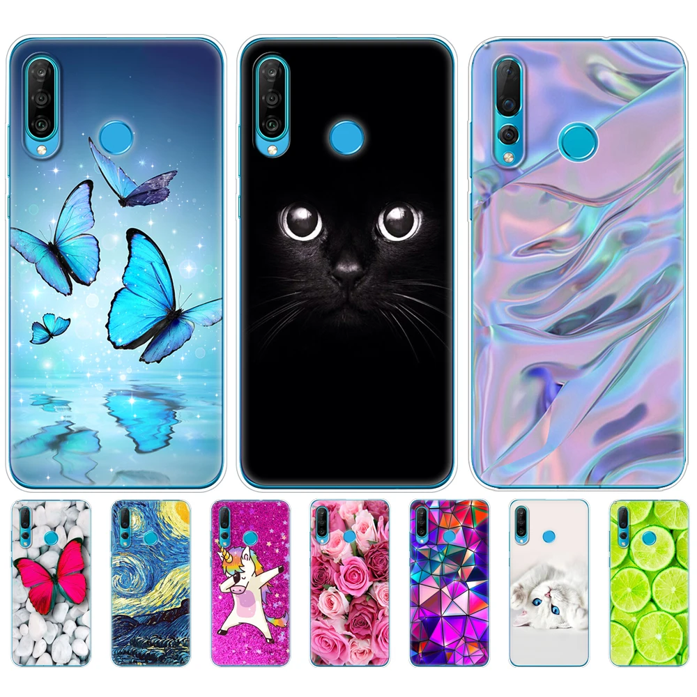 Силиконовый чехол для huawei Nova 4 4e мягкий из ТПУ задняя крышка телефона Nova4 nova4E