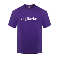 funny vagitarian cotton t shirt design men o neck summer short sleeve tshirts letter tees