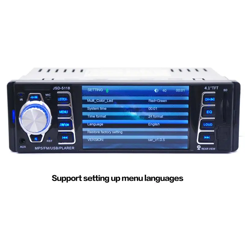 

4.1 Inch HD LCD Display Bluetooth Car MP5 Player Built-In Bluetooth And Microphone