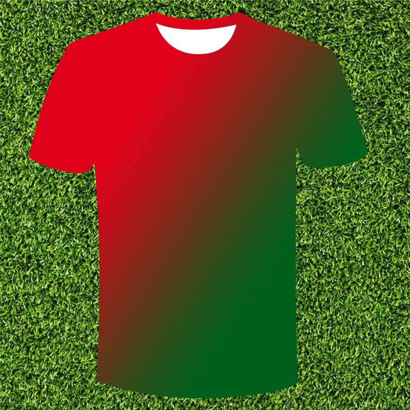 

2021 Summer New Rainbow Three-dimensional T-Shirt Men Women Fashion 3D T-Shirt Harajuku Short Sleeve Cute Hip-hop T-Shirt