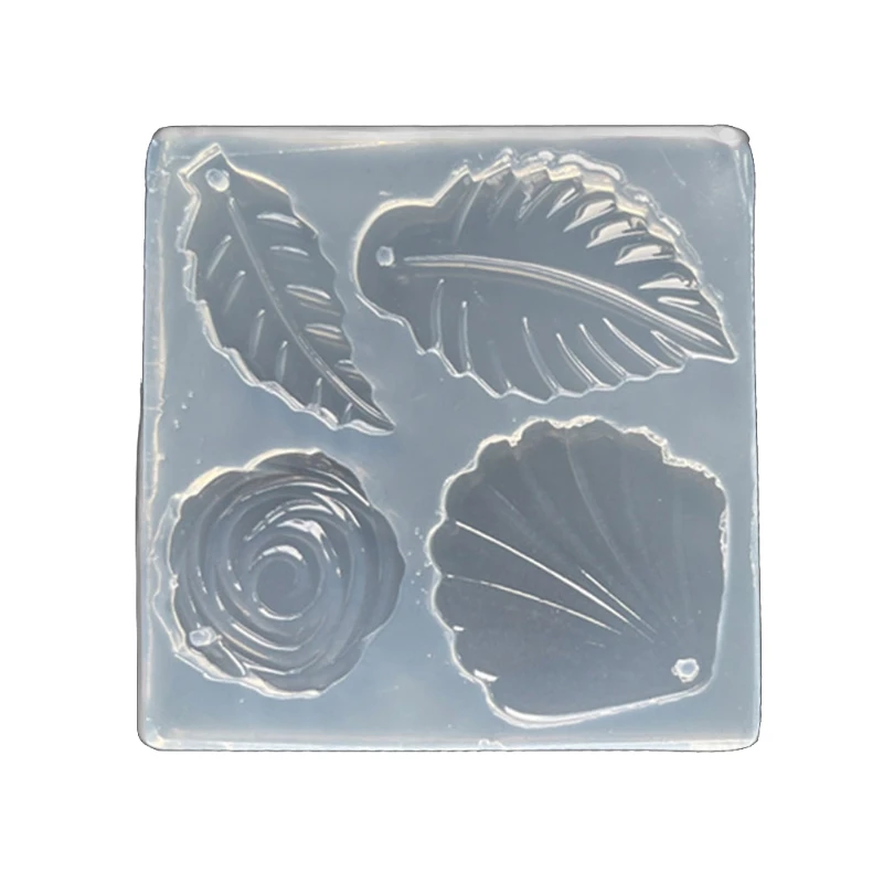 

DIY Craft Flower Leaves Earrings Epoxy Resin Mold Jewelry Pendant Silicone Mould