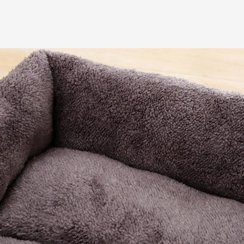 Большая кровать для домашних питомцев теплый домик квадратное гнездо