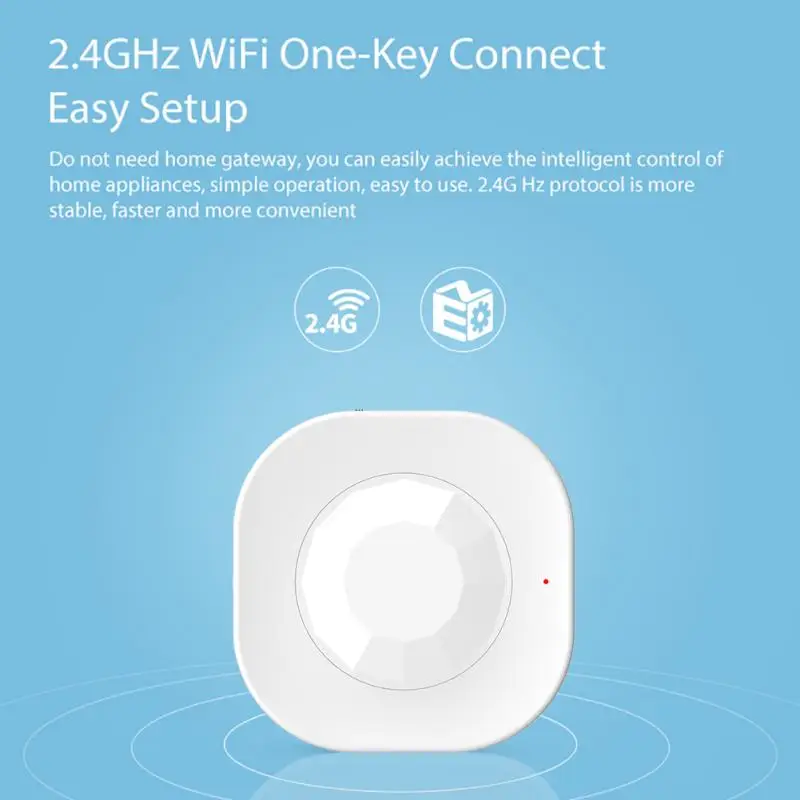 

Умный дом Wi-Fi движения PIR Сенсор Tuya/приложение Smart Life дистанционного Управление человеческого тела с ИК-подсветкой для съемки в сигнализация...