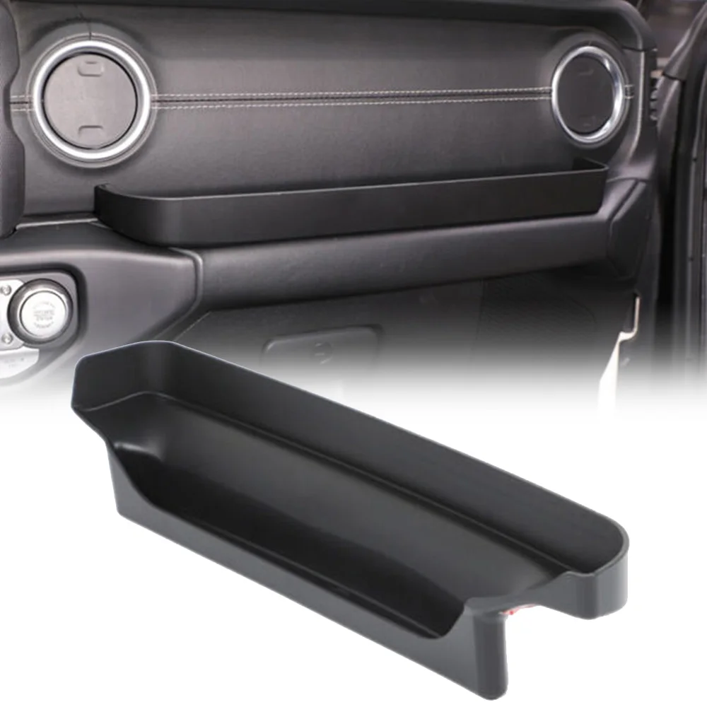 

For Jeep Wrangler JL 2018 2019 Gladiator JT 2020 Storage Box Storage Box Black 43*9*7cm 1pc Durable Brand new