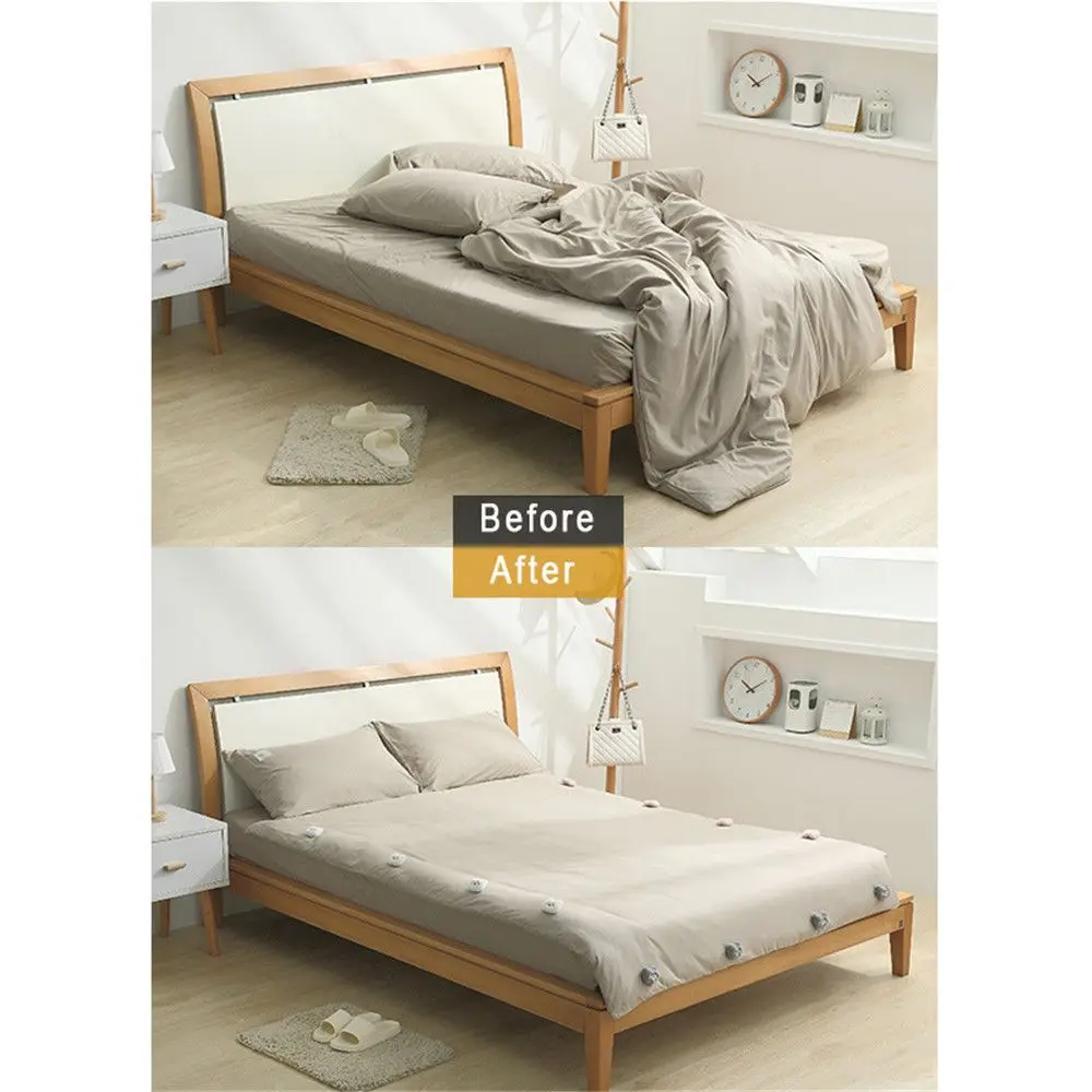 Симпатичный плюшевый держатель для одеяла в виде медведя 4 шт. нескользящий зажим