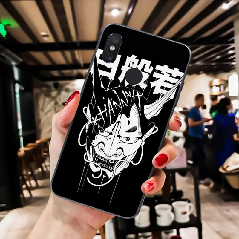 MaiYaCa японская маска самурая oni чехол для телефона Xiaomi mi5 6 A1 A2 Lite Mi9 9SE mi8lite F1 Mix2 2S Max2 3 |