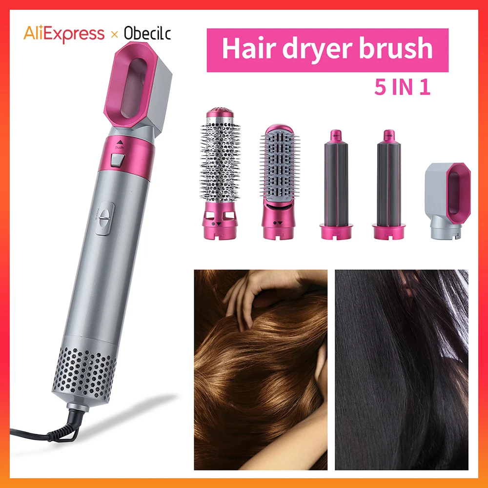 

Фен-расческа профессиональный, 5 в 1, с горячим воздухом