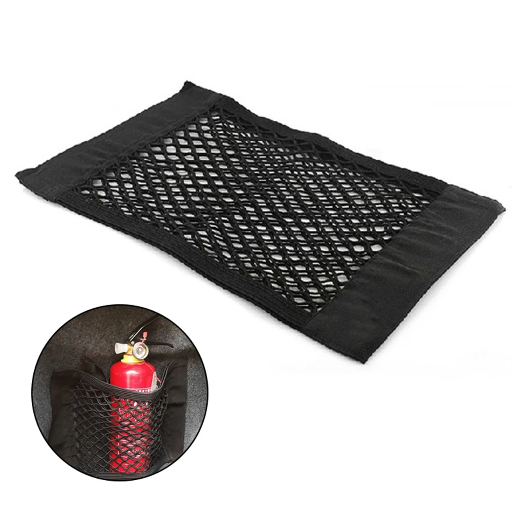 Loozykit Car Storage Net Bag Auto Mesh Debris Pocket Holder Organizer Phone Polyester Back Seat Side Large Size | Дом и сад