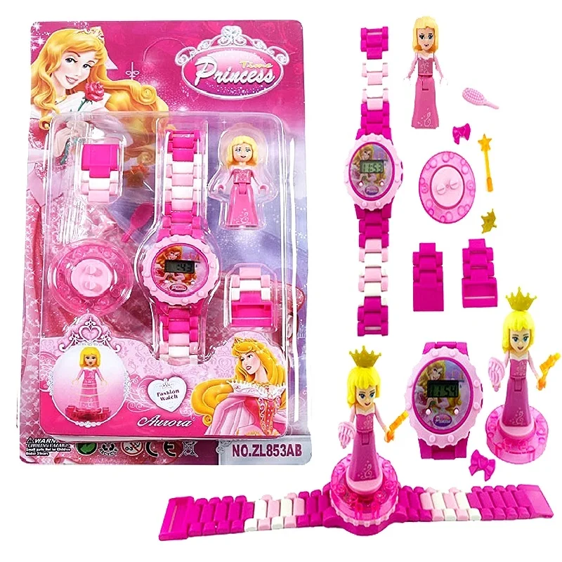 Детский конструктор Холодное сердце аниме Анна и Эльза Микки |