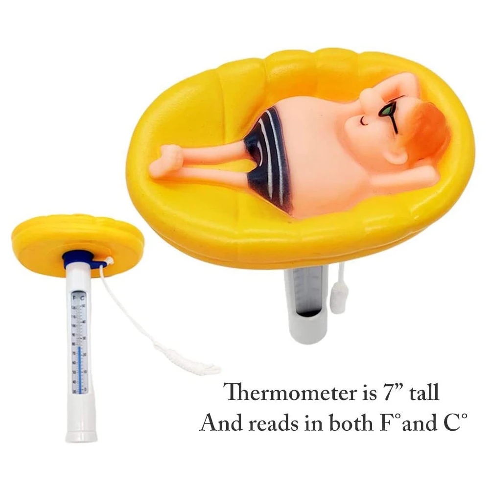 Термометр для плавающего бассейна портретный мультяшный термометр воды с лентой