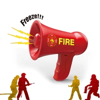 kids pretend play firemen toys megaphone horn freeze tool children role cosplay police toys outdoor parent child game ty0401