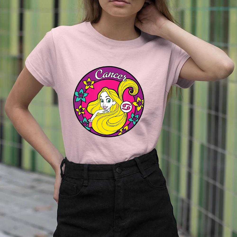 

Disney Princess Four Seasons Family Look Outfits Summer New Comfortable Short Sleeve Ariel The Little Mermaid Cute Pattern Trend