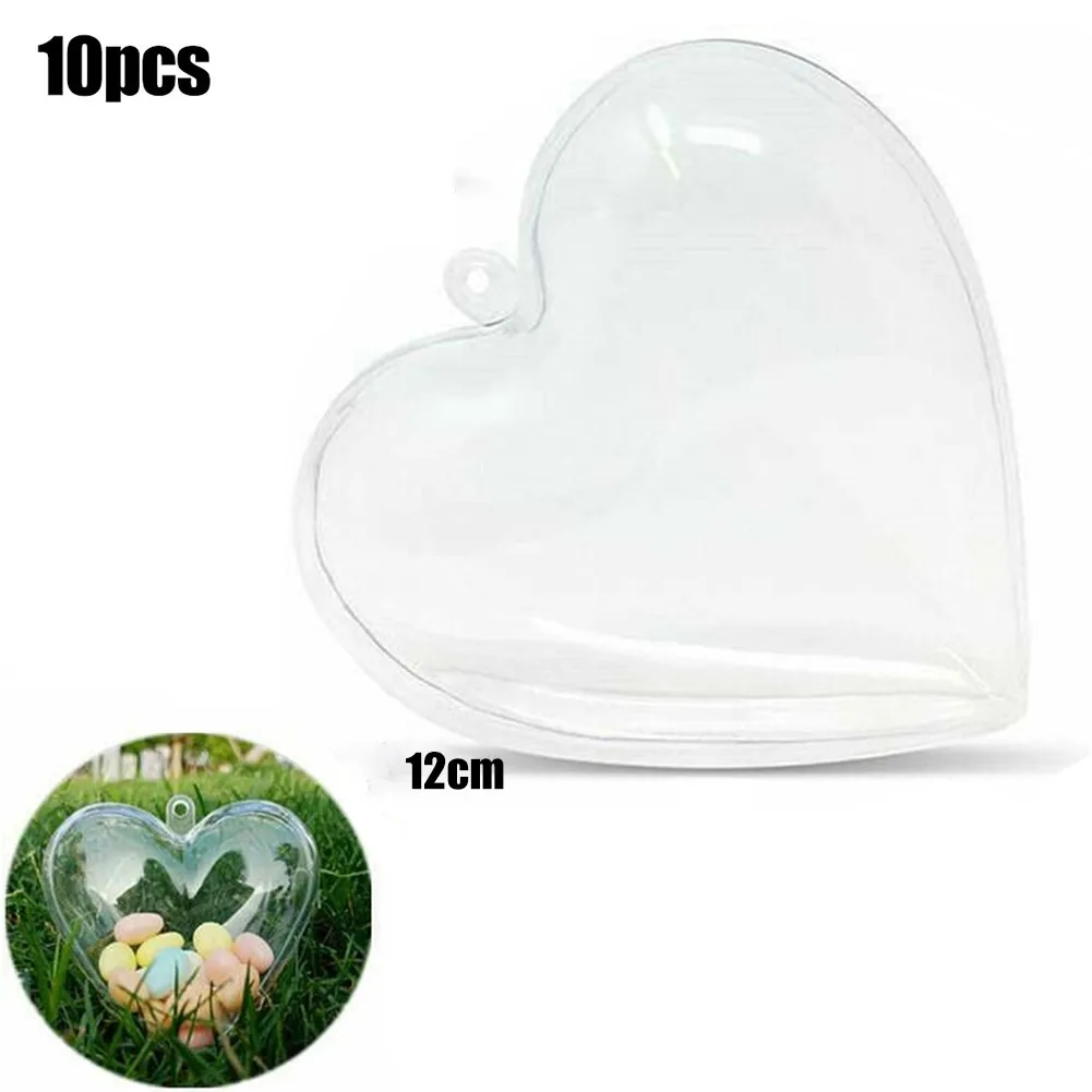 10 шт. елочные шары в форме сердца 6/8/10/12 см | Дом и сад