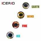 ICERIO 50 шт. голографические 3D 4D эпоксидные рыбьи глаза для вязания мух стримеры рыболовные приманки из дерева и пластика