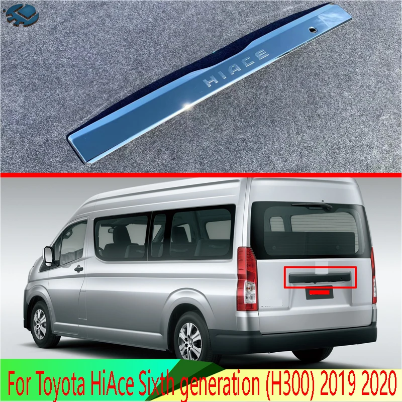 Хромированная крышка багажника для Toyota HiAce шестого поколения (H300) 2019 2020 ABS отделка