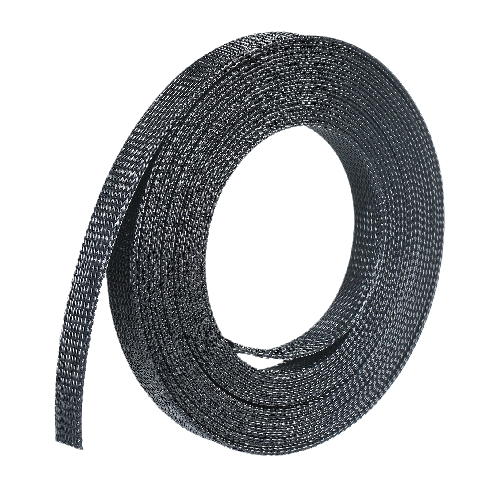 

21ft 1/4 Inch (6mm) Expandable Braided Cable Sleeve Cord Protector Tubing Sheath for Automotive Television Computer