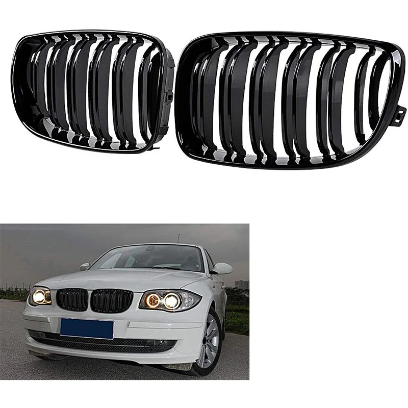Акция! Глянцевая черная решетка для радиатора BMW E81 E87 E82 E88 120I 128I 130I 135I Select