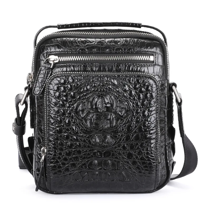 Экзотическая натуральная крокодиловая кожа мужской маленький летний кошелек