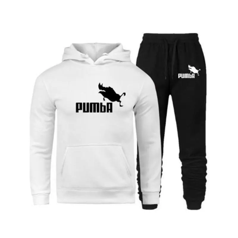 

2021 fashion hoodies Men Sportswear two-piece sets thick hooded + Pants sports Fitness suit for men brand suit Men's clothing