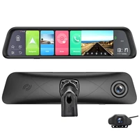 newest 12 inch android 8 1 smart car dvr rearview mirror camera gps auto registar adas 4g wifi dash cam 4gb32gb