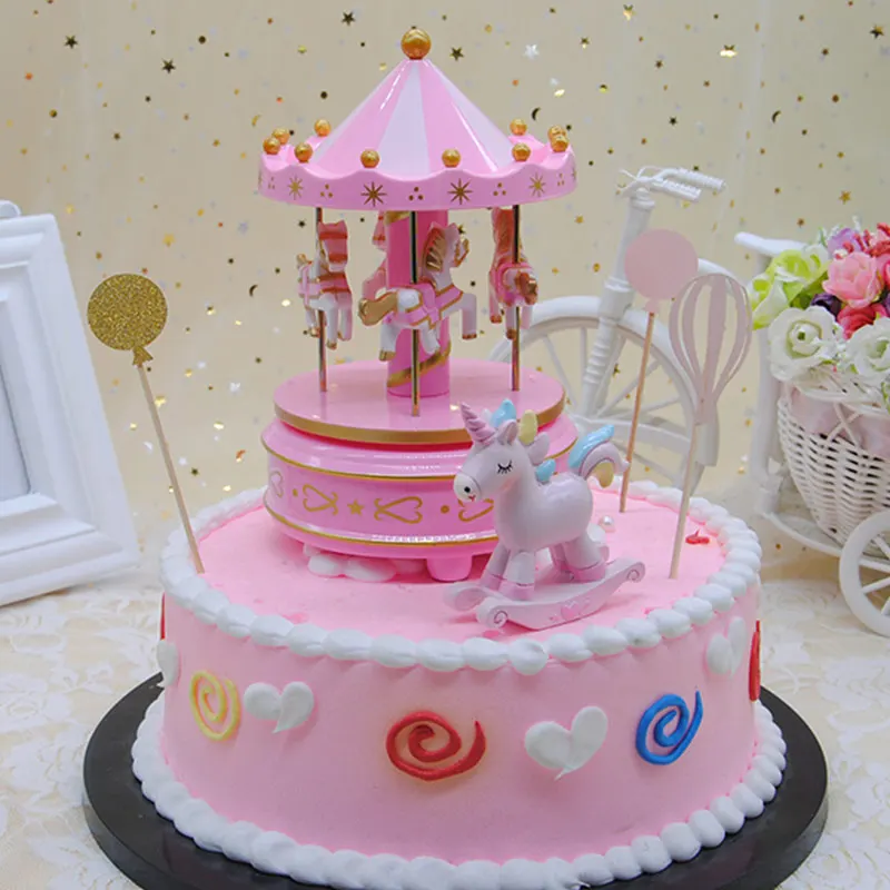 

New Carousel Music Box Melody Birthday Christmas Festival Musical Gift for Children Kids SCI88