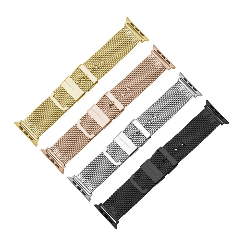 

Milanese Stainless Steel Strap For Apple Watch 45/42/38mm 7/6/5/4 Metal Watchband Bracelet Band for iWatch Series 44/40/41mm