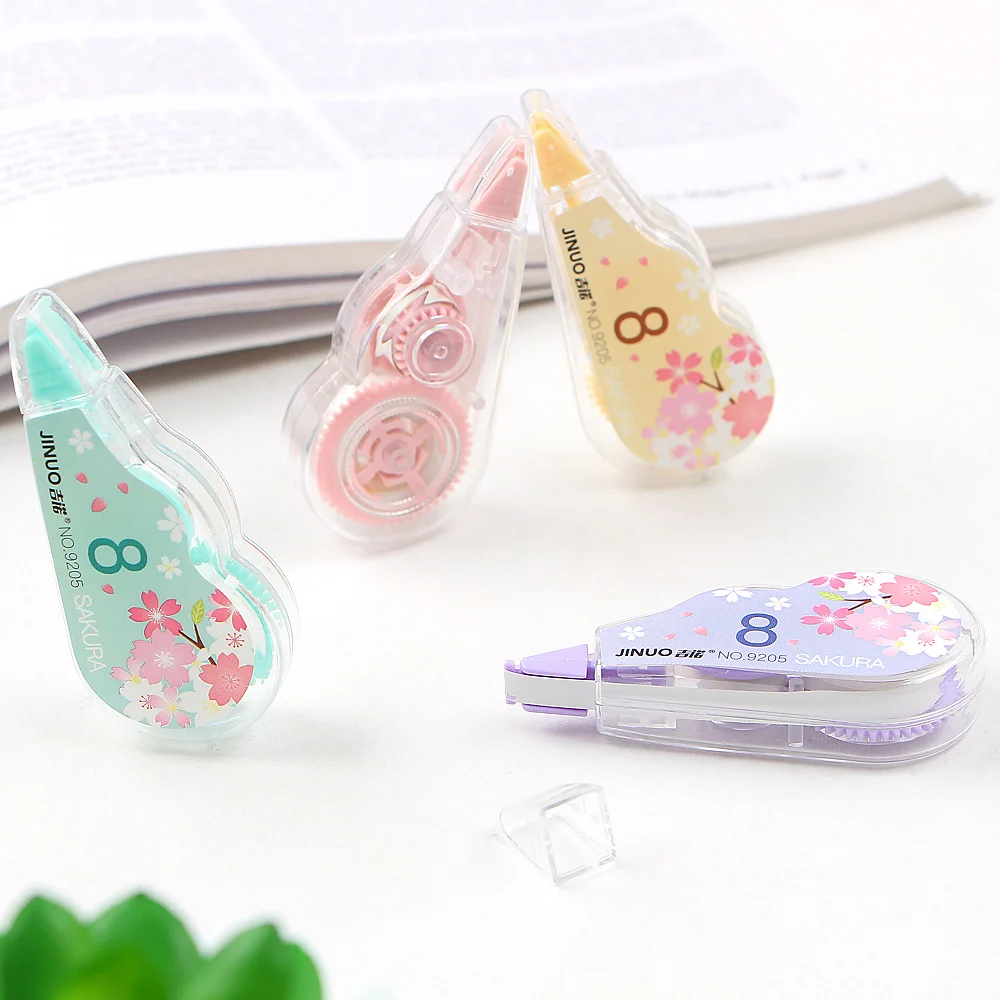 4 шт./компл. Kawaii вишня Корректирующая лента милый ленты с рисунком школьный