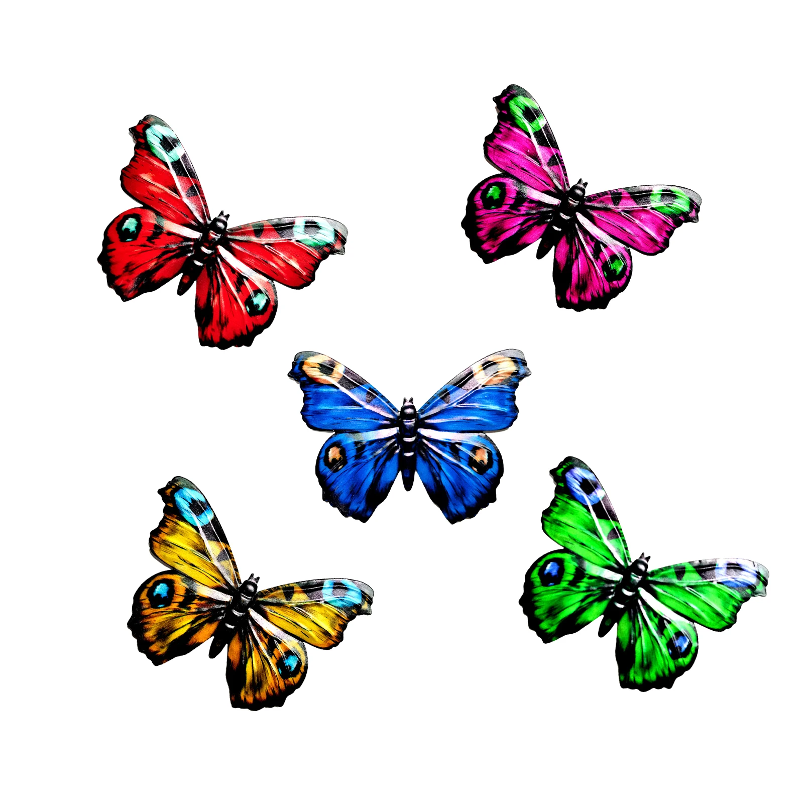 

3D Metal Butterfly Decor Inspirational Wall Decor Sculpture Patio Garden Decoration, Living Room Corridor Terrace Excellently