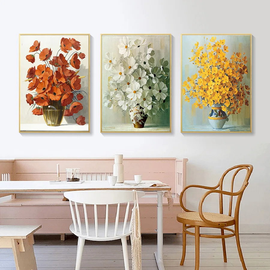 Ручная роспись художественные принты поп арт абстрактная Цветочная картина