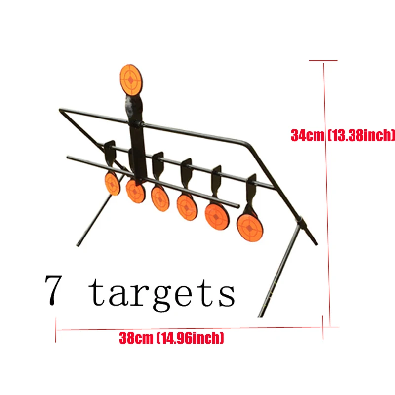 7 мишеней для стрельбы из металла самонастраивающаяся вращающаяся цель