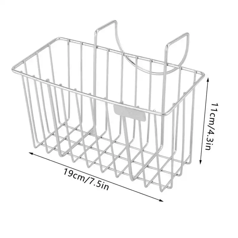 

Sponge Holder 304 Stainless Steel Draining Rack Basket Sink Hanging Holder Ki