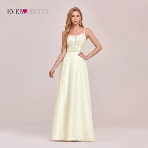 Bridesmaid Dresses Ever Pretty Elegant Sequins A-Line Satin Long Prom Dress With Spaghetti Straps Ball Gown Robe De Soirée Bridesmaid Dresses Ever Pretty Elegant Sequins A-Line Satin Long Prom Dress With Spaghetti Straps Ball Gown Robe De Soirée