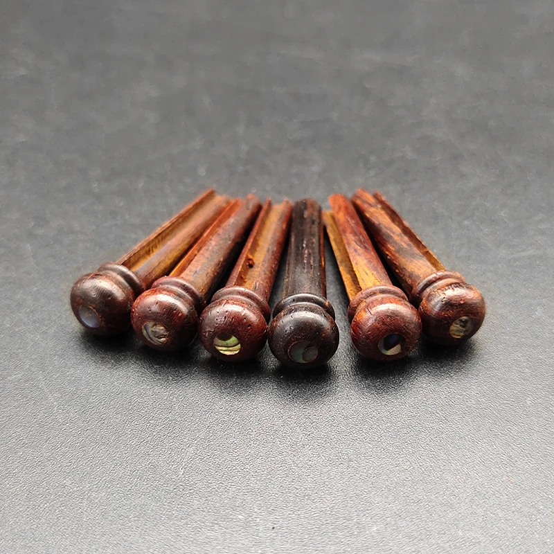 30 шт. шпильки для акустической гитары из чистого дерева Cocobolo с жемчужной оболочкой Dot Guitar String Nails Pin Guitarra Аксессуары - Цвет: C x120cs