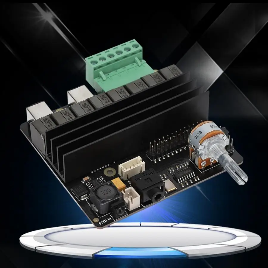 Стерео аудио Плата расширения HIFI DAC класса D усилитель звука для Raspberry Pi 4 Модель B/3B+/3B аудио Плата