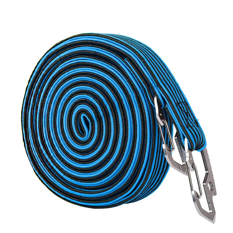 4M Blue Велотрусы на бретелях, привязанные веревки, крючки для мотоцикла, товары, привязанные тележки с эластичной веревкой для багажа - Цвет: 4M Blue