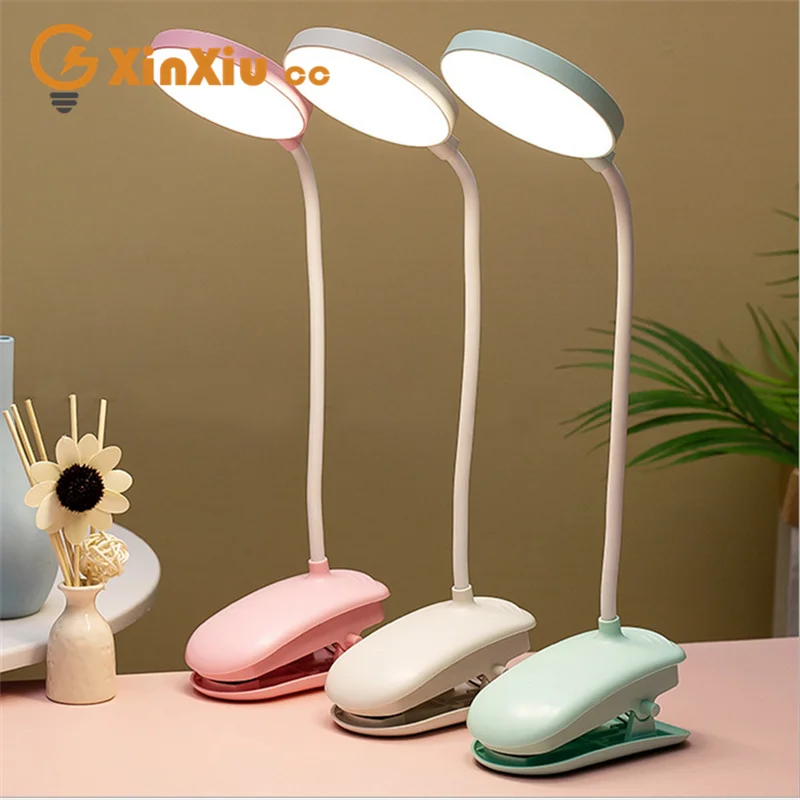 

Светодиодсветодиодный Настольная лампа с зажимом, Гибкая Настольная лампа с сенсорным управлением и плавным затемнением, USB-зарядка, свети...